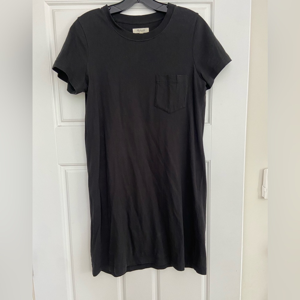 Madewell black mini t-shirt dress, size small